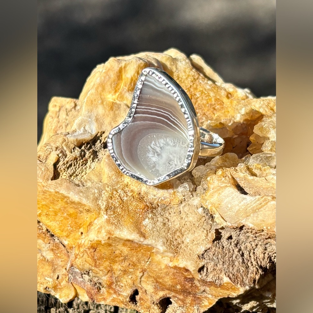 New! Botswana Agate Ring - image 3